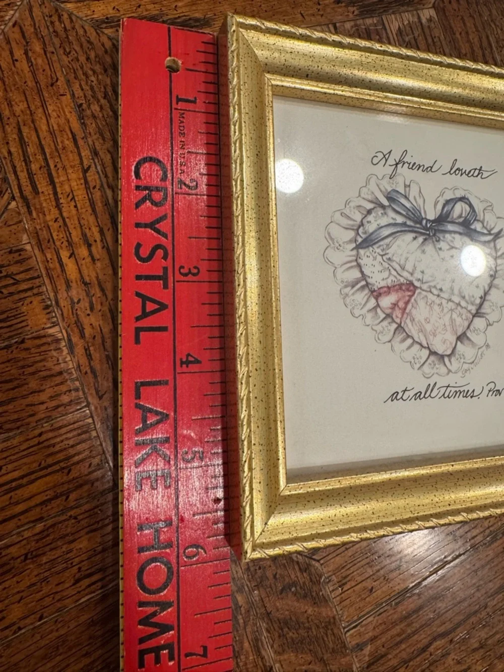 Framed Art - A Friend Loveth At All Times Proverbs 17:17